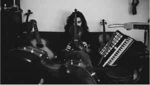 Photo of Nancy Mounir with instruments
